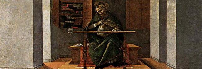 BOTTICELLI, Sandro St Augustine in His Cell